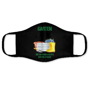 Discover Garden Grandpa Funny Quote Gift Men Face Masks