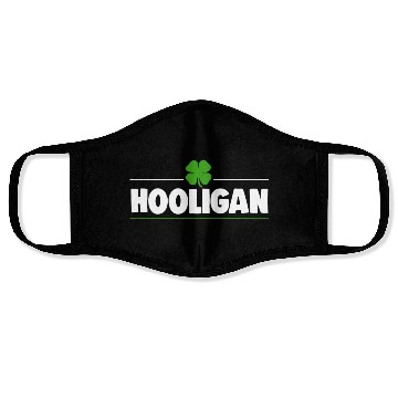 Discover Hooligan Ireland Clover Face Masks