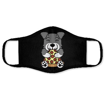 Discover Schnauzer Pizza Lover Face Masks
