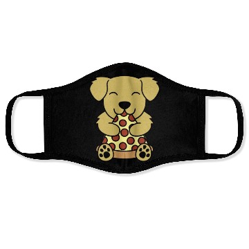 Discover Golden Retriever Pizza Lover Face Masks