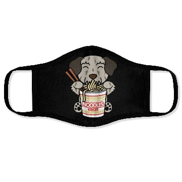 Discover Irish Wolfhound Instant Ramen Noodles Face Masks