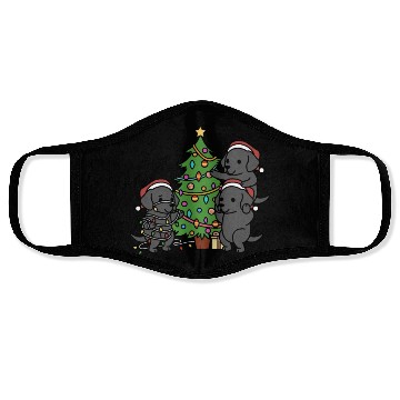 Discover Great Dane Christmas Tree Face Masks