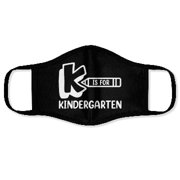 Discover K Is For Kindergarten Face Masks