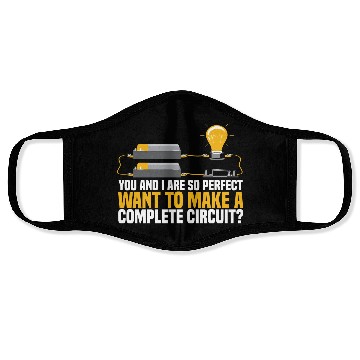 Discover Electrician Electrical Engineer Lineman Face Masks