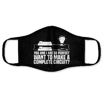 Discover Electrician Electrical Engineer Lineman Face Masks