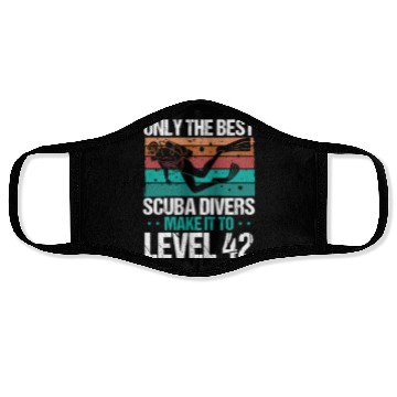 Discover 42 Scuba Diving Level 42 Year Diver Snorkeling Face Masks
