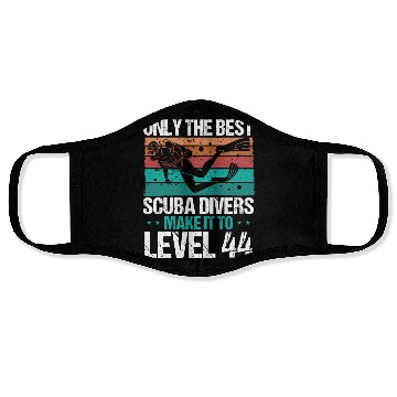 Discover 44 Scuba Diving Level 44 Year Diver Snorkeling Face Masks