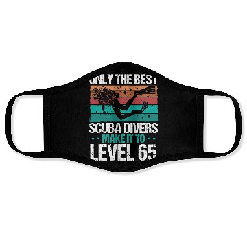 Discover 65 Scuba Diving Level 65 Year Diver Snorkeling Face Masks