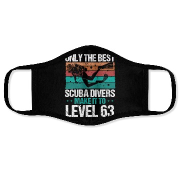 Discover 63 Scuba Diving Level 63 Year Diver Snorkeling Face Masks