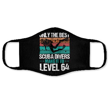 Discover 64 Scuba Diving Level 64 Year Diver Snorkeling Face Masks