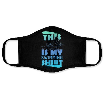 Discover Swimming lifeguard swimming course outdoor pool gi Face Masks