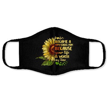 Discover I Became Homeschool Mom Costume Back To School Face Masks