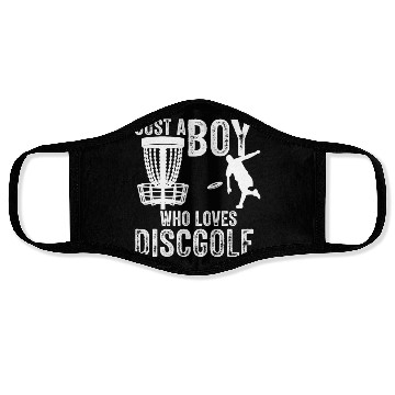 Discover Boy Who Loves Disc Golf Vintage Ultimate Frisbee Face Masks