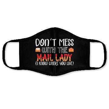 Discover Postal Worker Mail Lady Mail Carrier Postal Face Masks