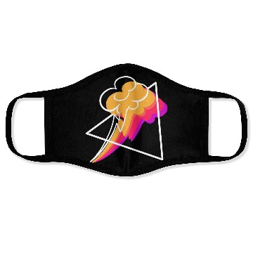 Discover Synthwave Thunderstorm Meteorologist Gift Face Masks
