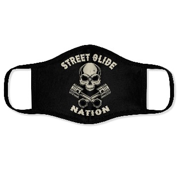 Discover Street Glide Nation Motorcycle Motorcycle Rider Face Masks