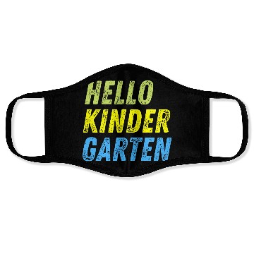 Discover Hello Kindergarten Teacher back to school Face Masks