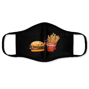 Discover Burger and Fries Face Masks