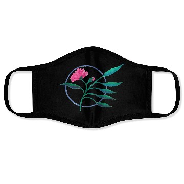 Discover Circle Flower Face Masks