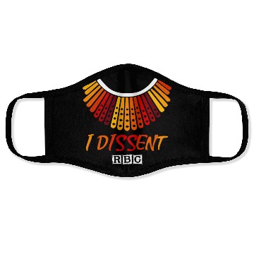 Discover I dissent RBG Face Masks