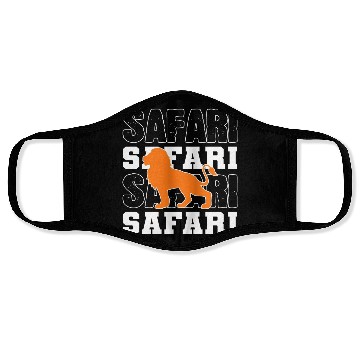 Discover Safari Lion Animal Keeper Gift Face Masks