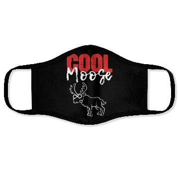 Discover Cool Moose Animal Doctor Gift Face Masks