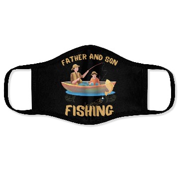 Discover FATHER AND SON FISHING, DAUGTHER, FATHERS DAY Face Masks