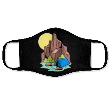 Discover Camper Campsite Camp Camping Face Masks