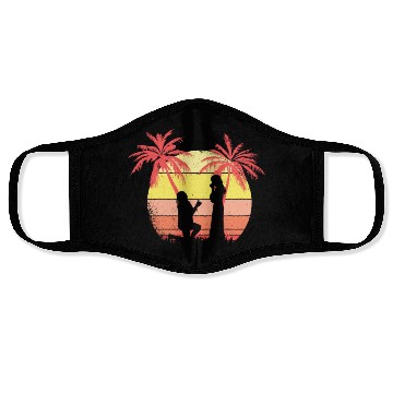 Discover Lesbian Couple Romantic Marriage Propose Summer Face Masks