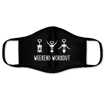 Discover Weekend Workout Wine Corkscrew, Wine Lover Tasting Face Masks