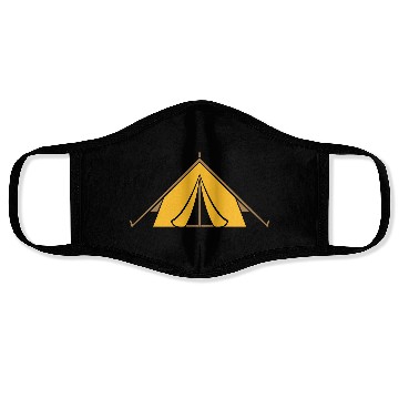 Discover adventure outdoor tent design Face Masks