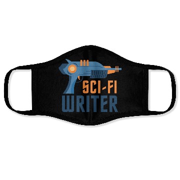 Discover Sci Fi Writer Laser Gun Science Fiction Author Face Masks