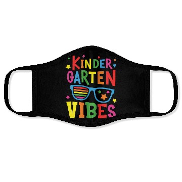 Discover Kindergarten Vibes Back to School Face Masks