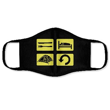 Discover wilderness camping daily repeat Face Masks