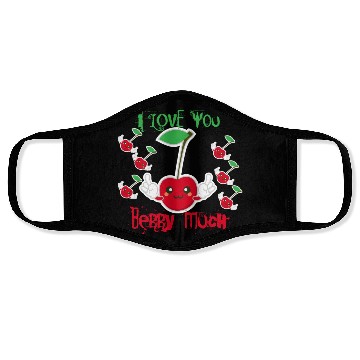 Discover i love you berry much Face Masks