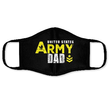 Discover Us Army Daddies, Us Army Dad Face Masks