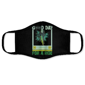 Discover Good Day for a Ride/ Cycling Face Masks