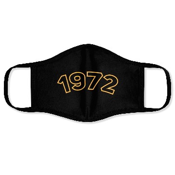 Discover 1972 Year Yellow Face Masks
