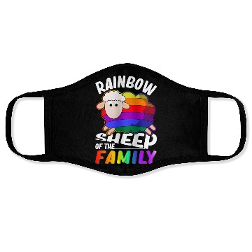 Discover Rainbow Sheep Lesbian Gay Pride Face Masks