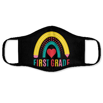 Discover First Grade Back to School Teacher Face Masks