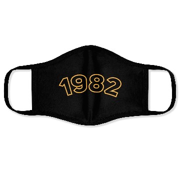 Discover 1982 Year Yellow Face Masks