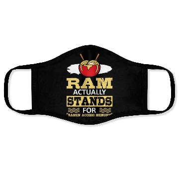 Discover Ramen Access Memory | Ramen Lover Face Masks | Ramen