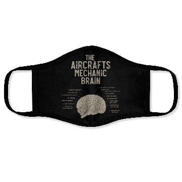 Discover Aircraft Mechanics Brain Face Masks