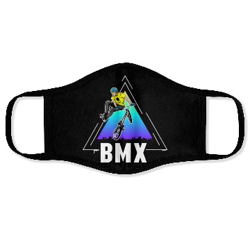 Discover Cool BMX Bike Boy Bicycle Freestyle Face Masks