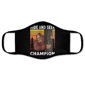 Discover Bigfoot Hide And Seek Champion Funny Sasquatch Face Masks