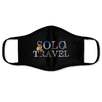 Discover in love with solo travel, in all seasons Face Masks