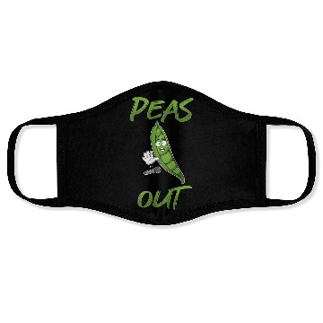 Discover Peas out microphone drop Face Masks