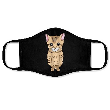 Discover Cute Standing Cat Meme Cute Kitten Standing on Two Face Masks