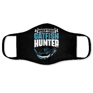 Discover Catfish Hunter Funny Fishing Humor For An Angling Face Masks