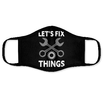 Discover Car Mechanic Tools Let's Fix Things Car Mechanic Face Masks